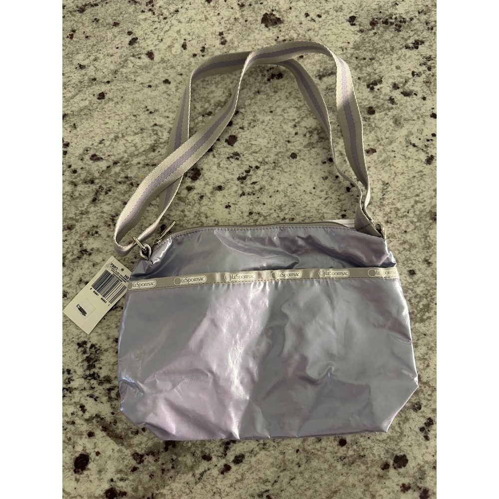Nwt Lesportsac small cleo hyacinth shimmer crossbody bag